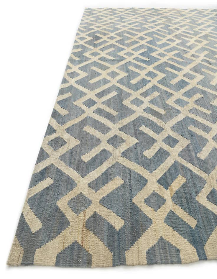 Detail image of 7' 2 x 9' 5  Hand Woven Kilim Modern Wool Rug