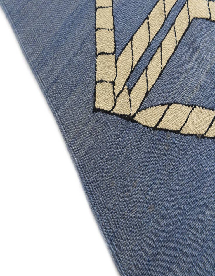 Detail image of 6' 8 x 9' 5  Hand Woven Kilim Modern Wool Rug