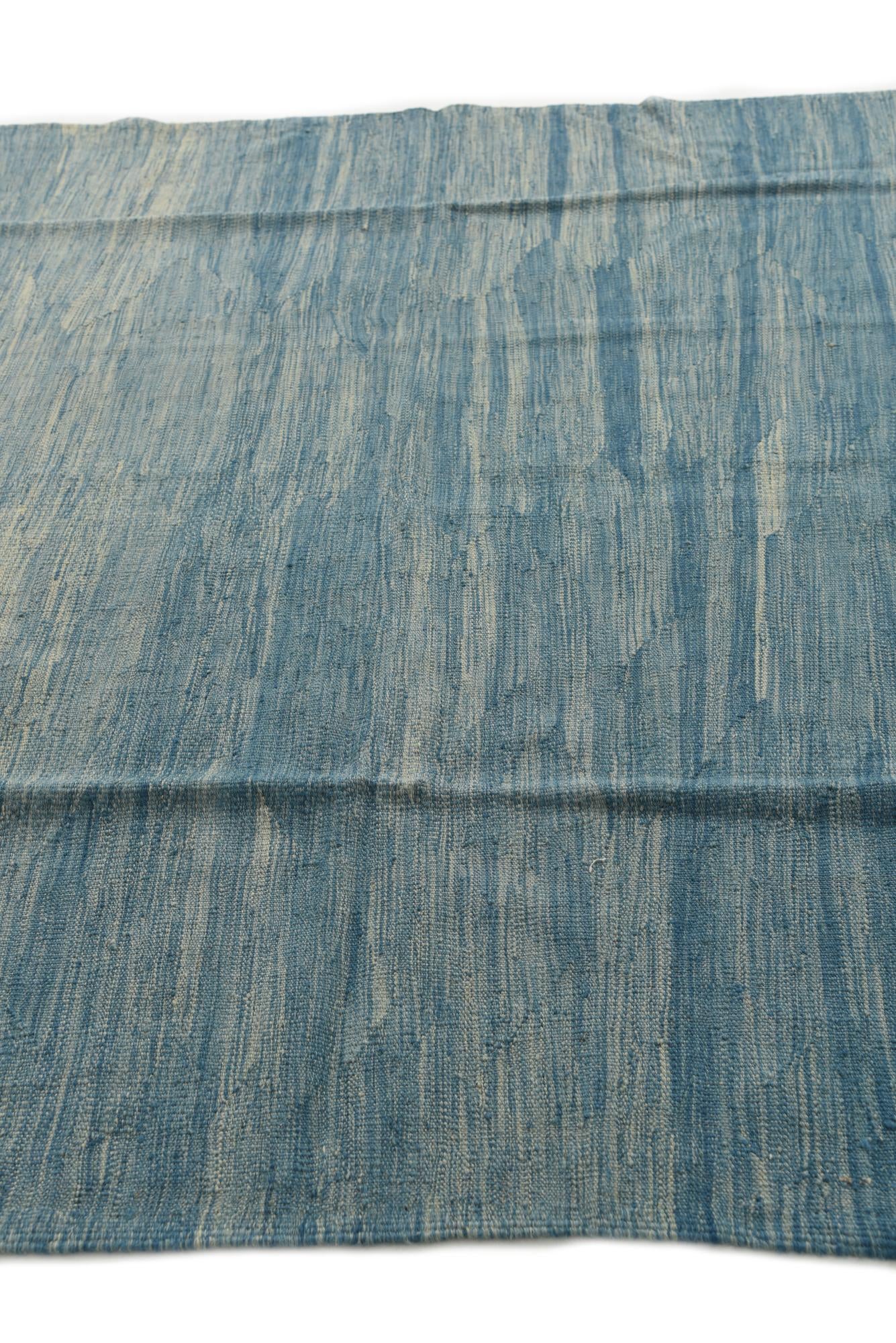 6' 3 x 9' 5 Hand Woven Kilim Modern Wool Rug