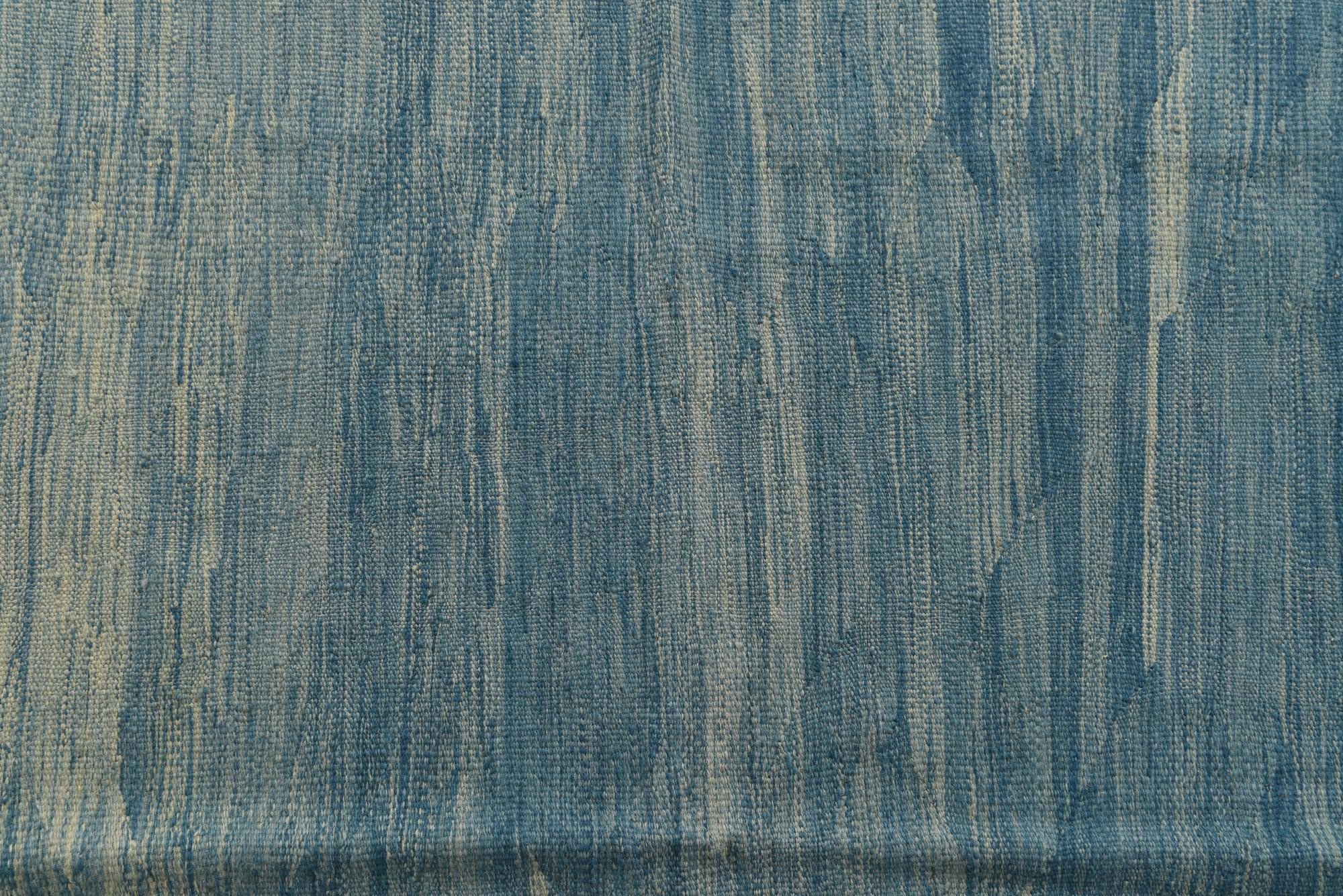 6' 3 x 9' 5 Hand Woven Kilim Modern Wool Rug