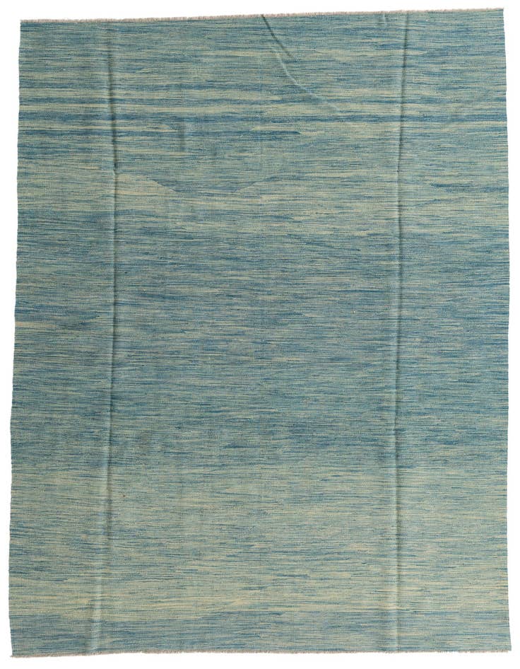 Detail image of 6' 4 x 9' 9 Hand Woven Kilim Modern Wool Rug