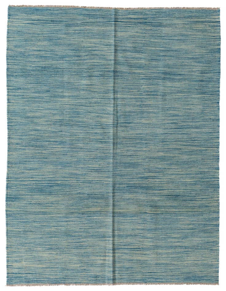 Detail image of 4' 10 x 6' 7 Hand Woven Kilim Modern Wool Rug
