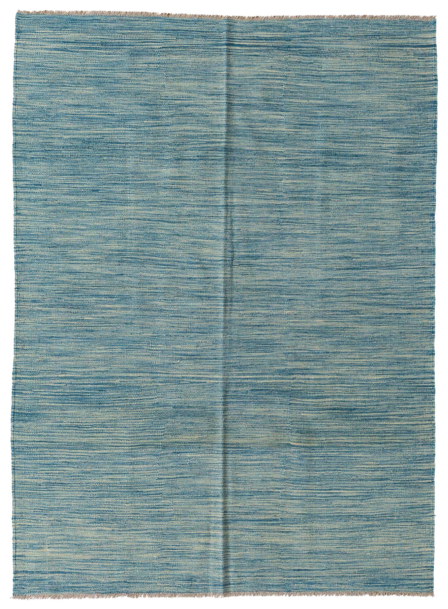 4' 10 x 6' 7 Hand Woven Kilim Modern Wool Rug