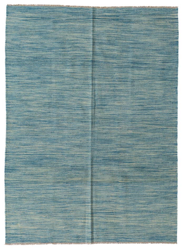 Detail image of 4' 10 x 6' 7 Hand Woven Kilim Modern Wool Rug