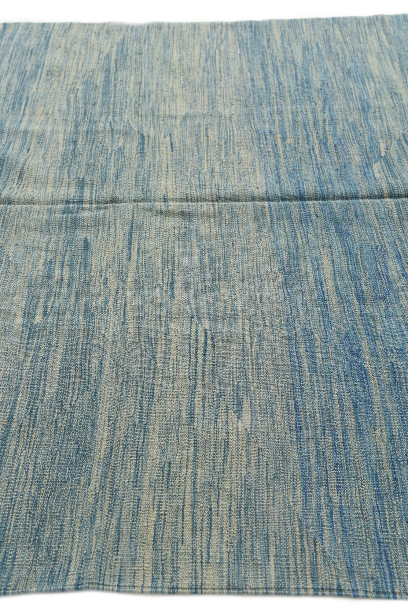 5' 7 x 8' 1 Hand Woven Kilim Modern Wool Rug