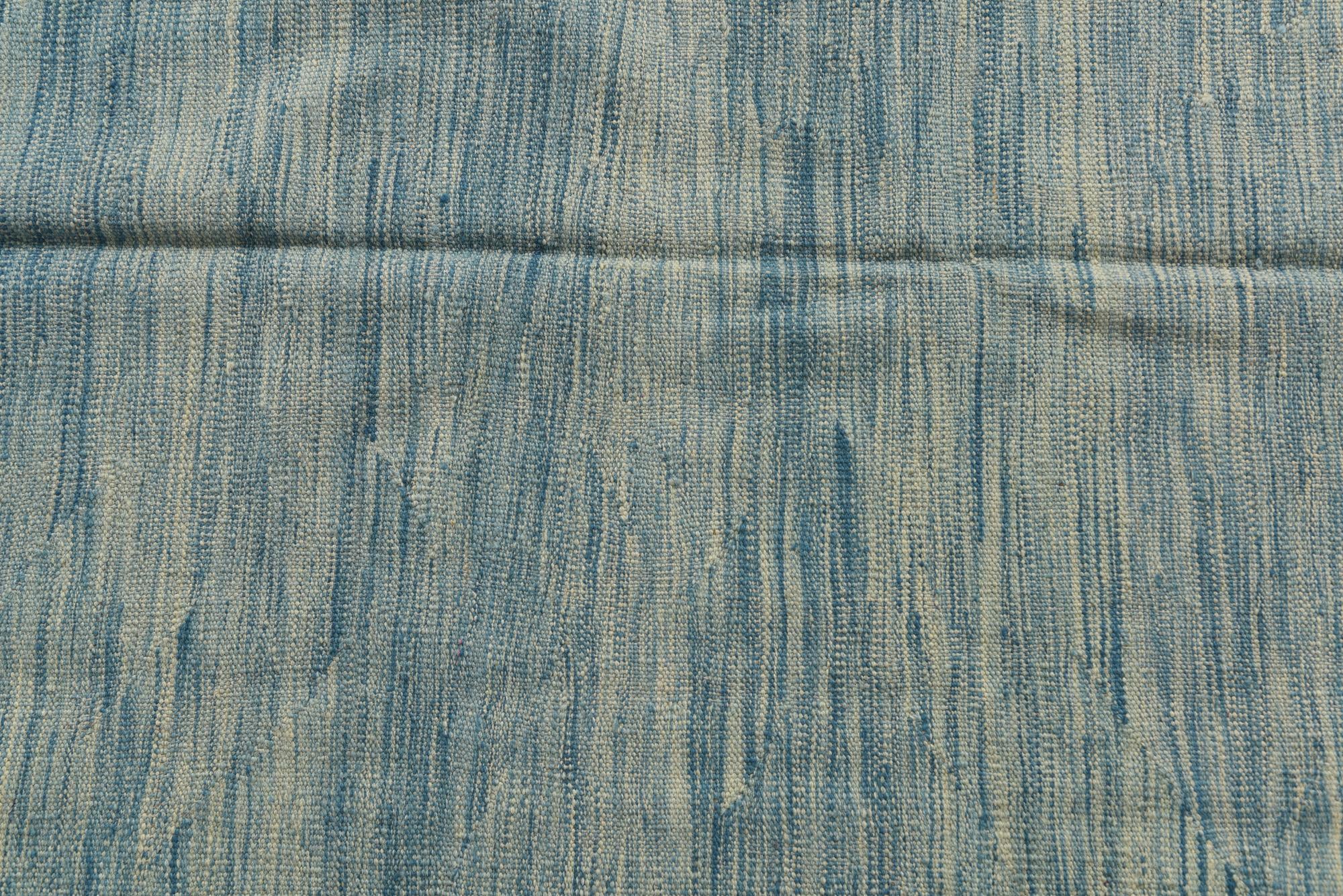 5' 7 x 8' 1 Hand Woven Kilim Modern Wool Rug