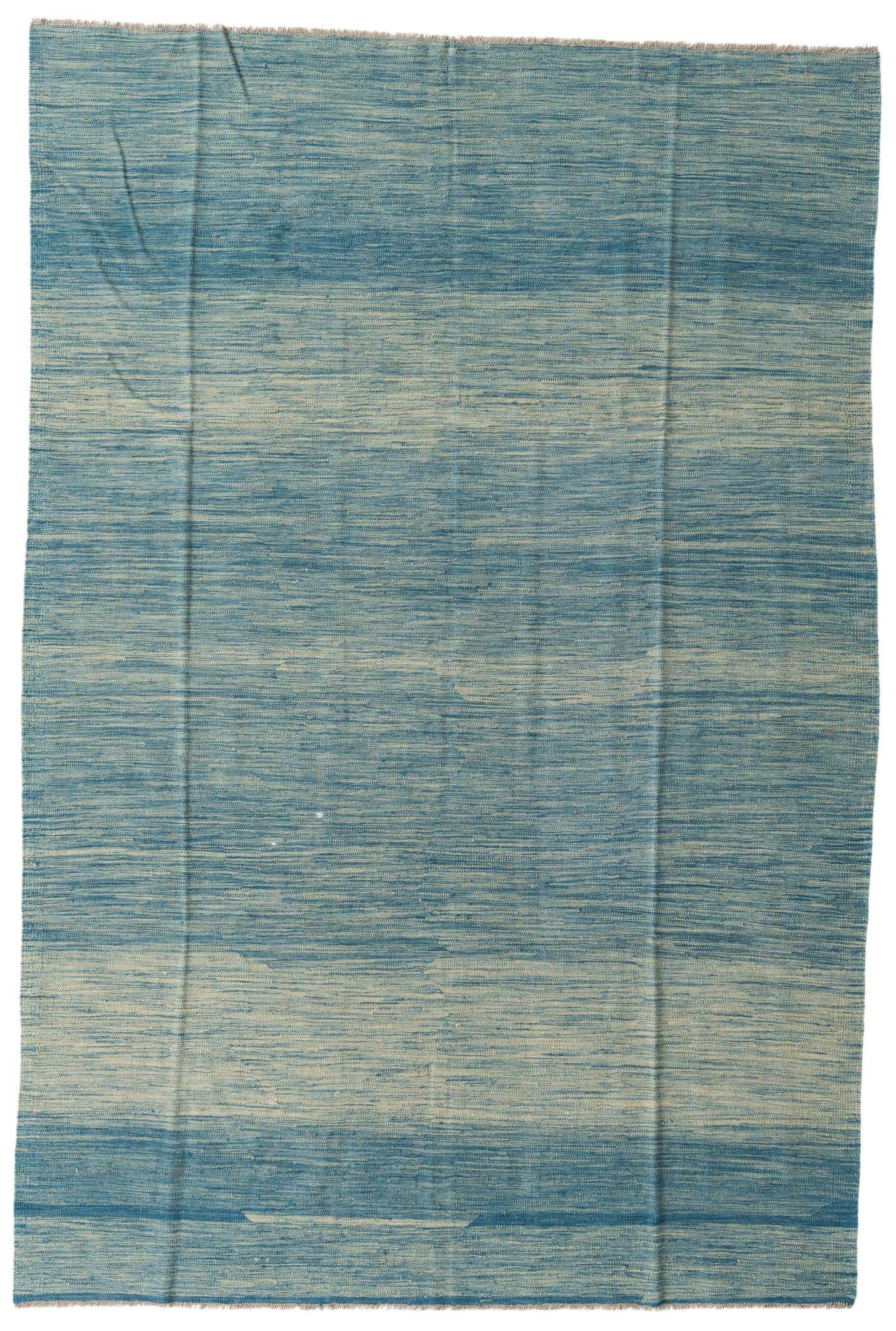 6' 7 x 9' 10 Hand Woven Kilim Modern Wool Rug