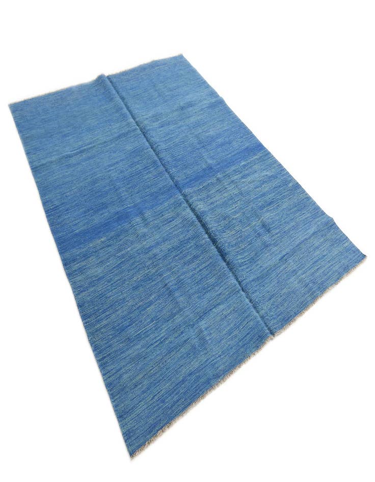 Detail image of 5' 2 x 6' 8  Hand Woven Kilim Modern Wool Rug