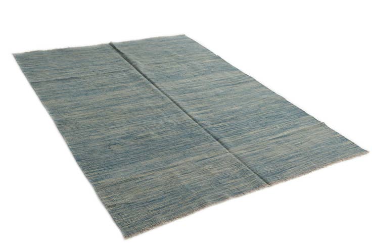 Detail image of 5' x 6' 8 Hand Woven Kilim Modern Wool Rug