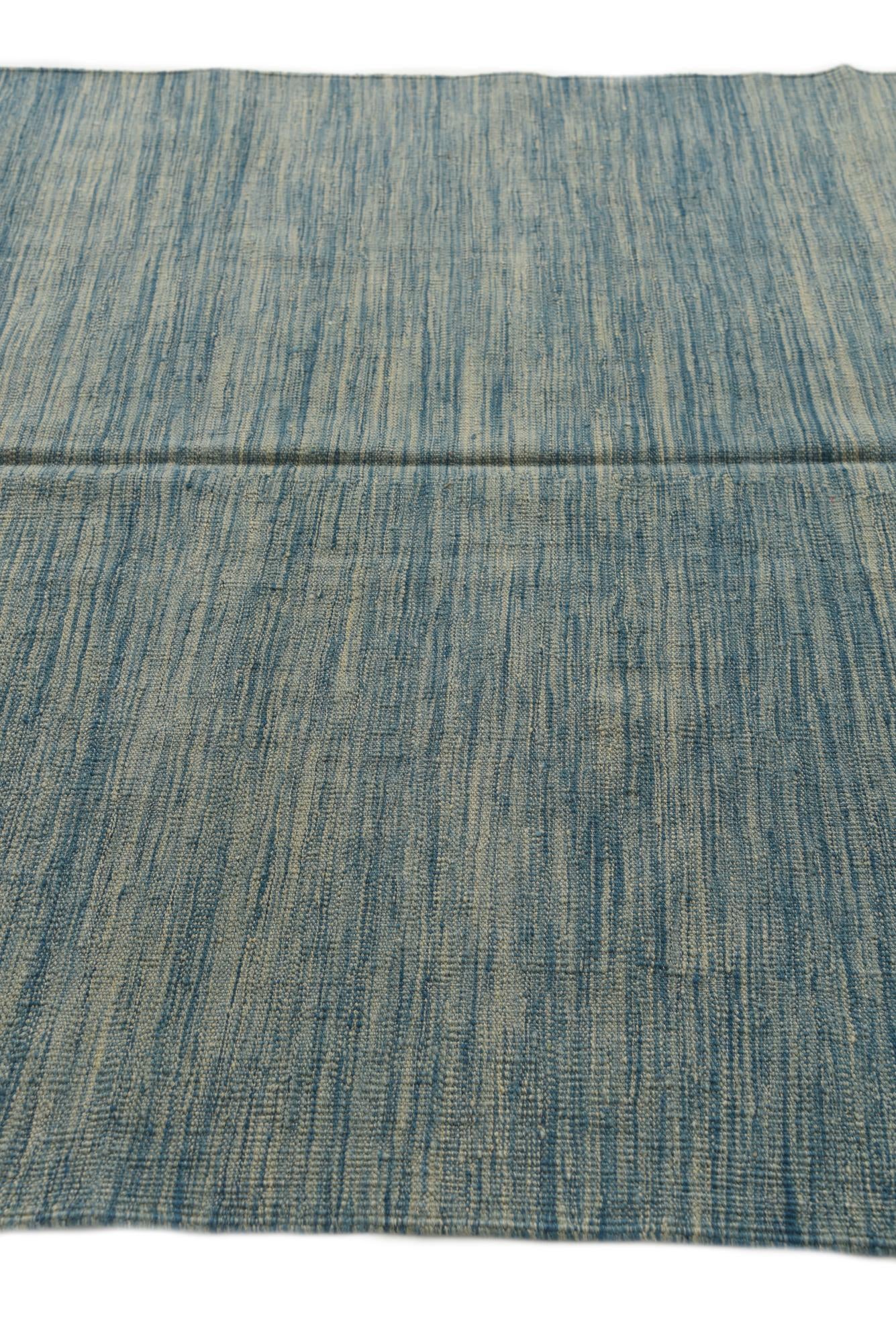 5' x 6' 8 Hand Woven Kilim Modern Wool Rug