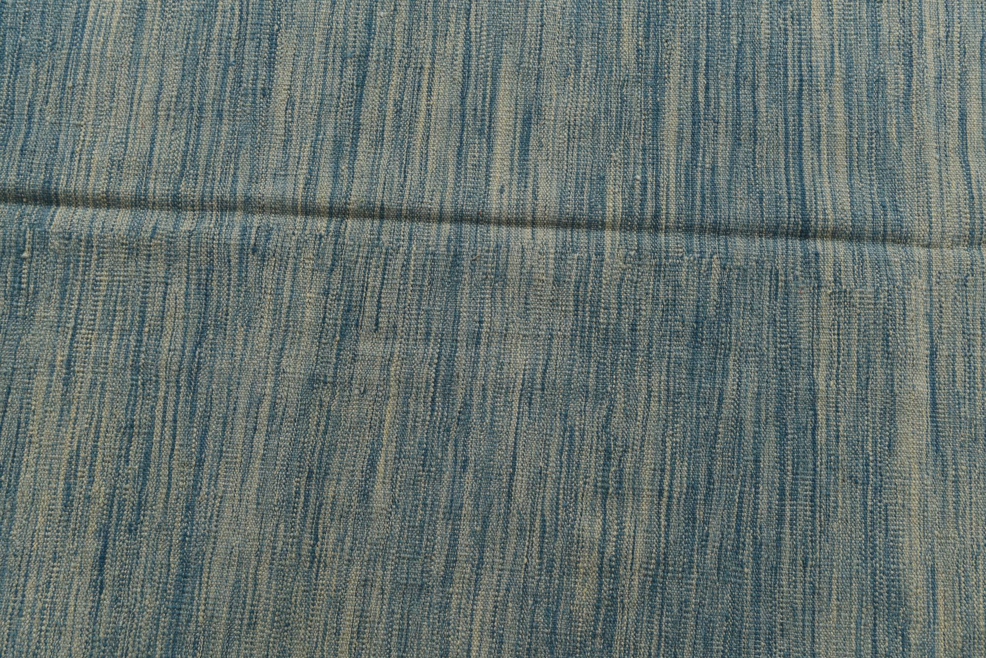 5' x 6' 8 Hand Woven Kilim Modern Wool Rug