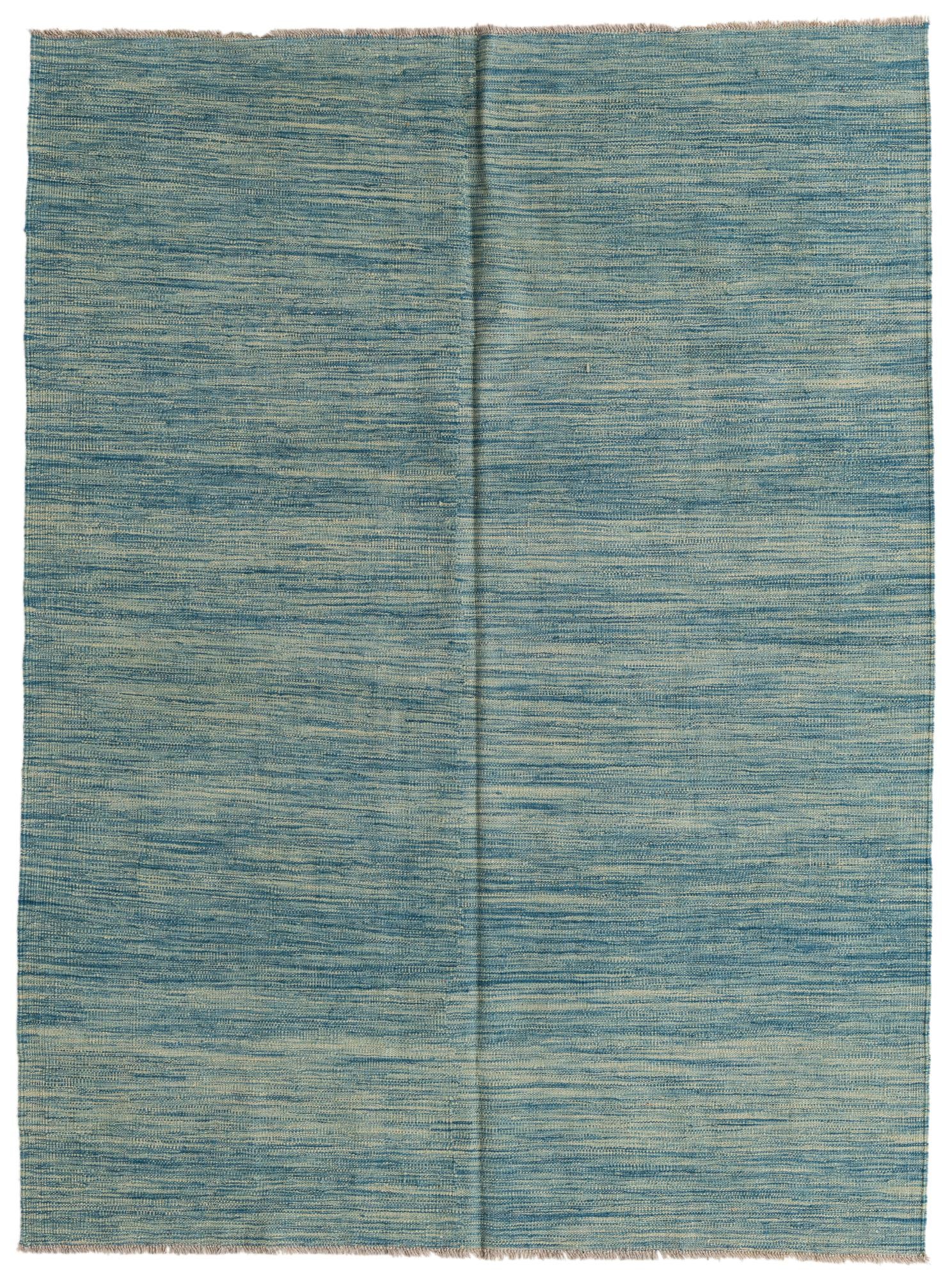 5' x 6' 8 Hand Woven Kilim Modern Wool Rug