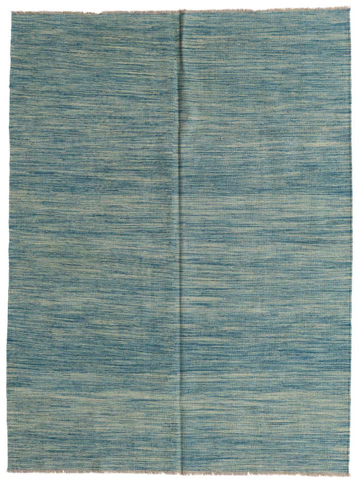 5' x 6' 8 Hand Woven Kilim Modern Wool Rug