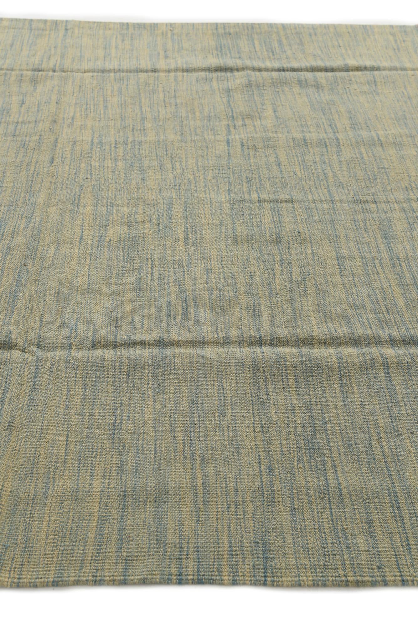 6' 6 x 10' Hand Woven Kilim Modern Wool Rug