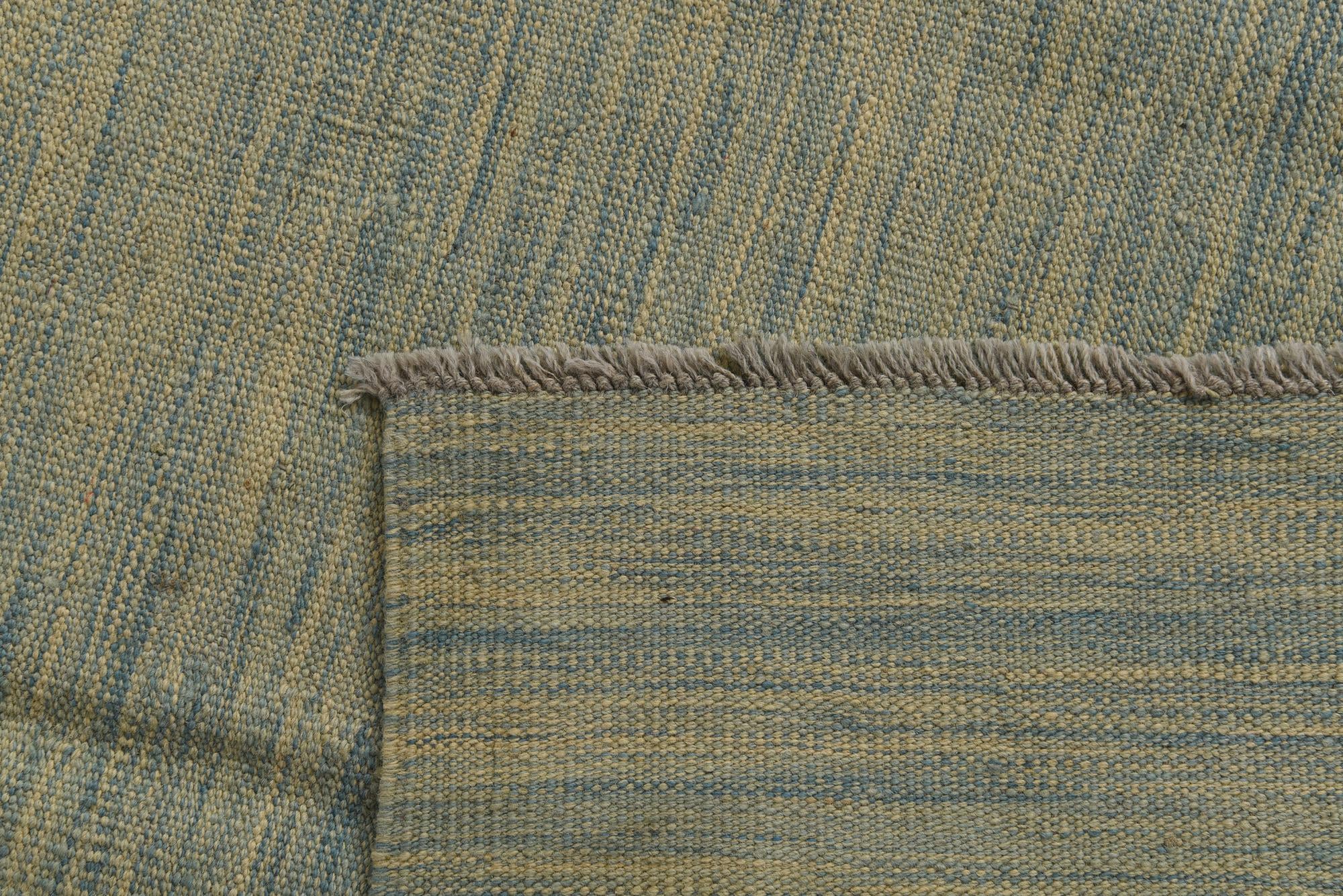 6' 6 x 10' Hand Woven Kilim Modern Wool Rug