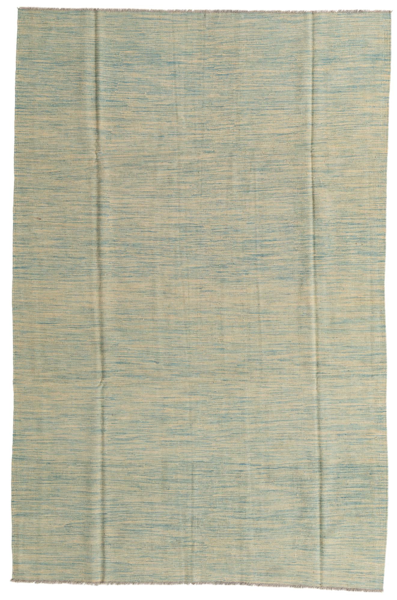 6' 6 x 10' Hand Woven Kilim Modern Wool Rug