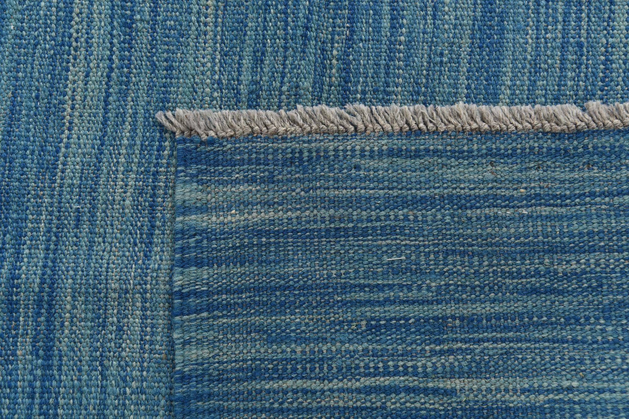 5' x 6' 8 Hand Woven Kilim Modern Wool Rug