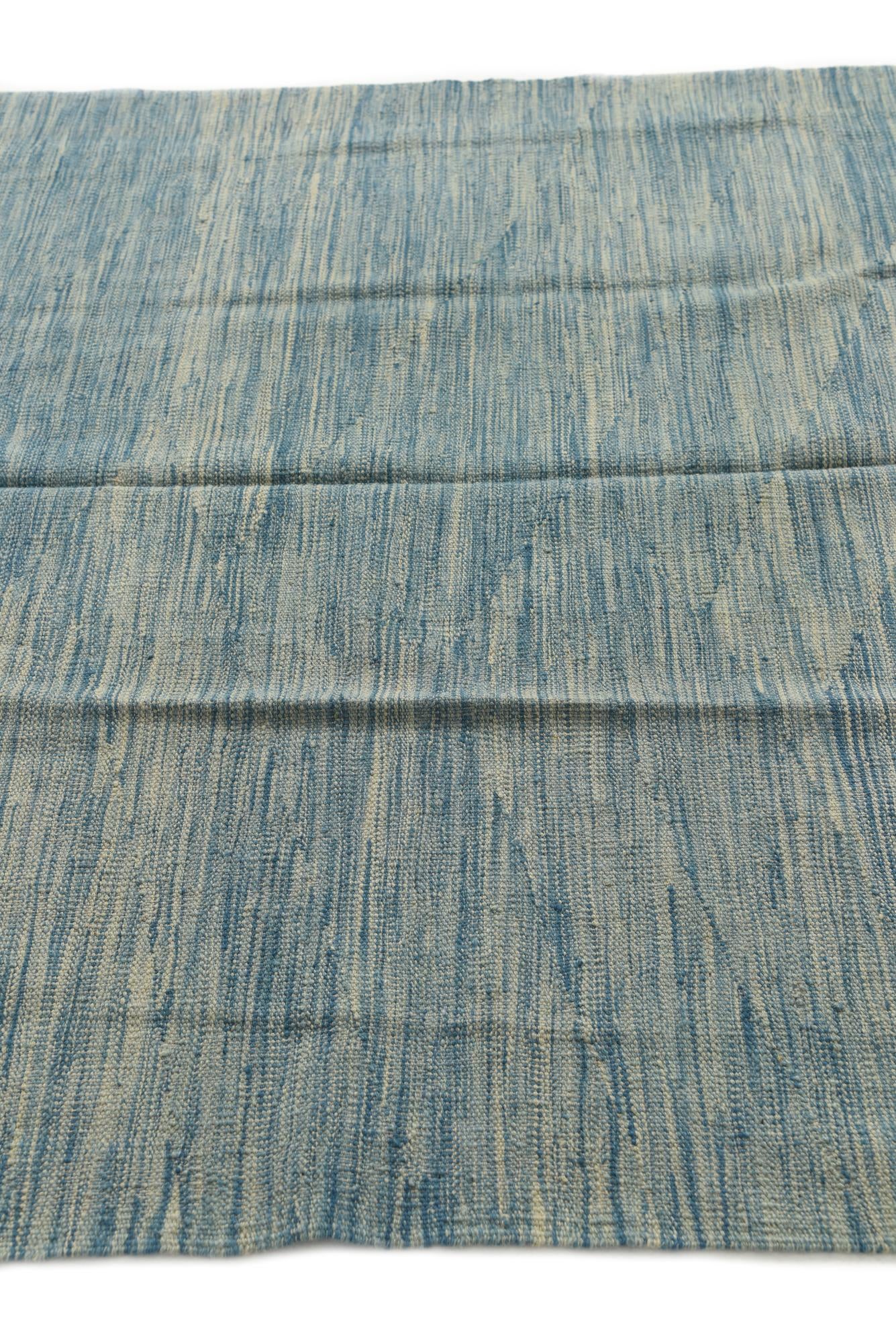 5' x 6' 6 Hand Woven Kilim Modern Wool Rug