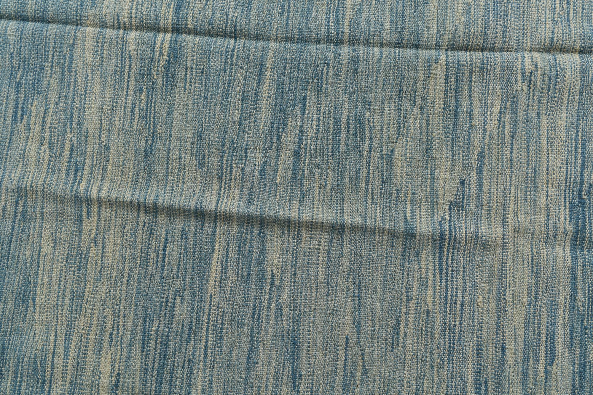 5' x 6' 6 Hand Woven Kilim Modern Wool Rug