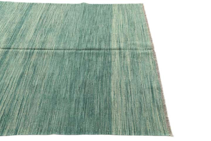 4' 7 x 6' 7 Hand Woven Kilim Modern Wool Rug