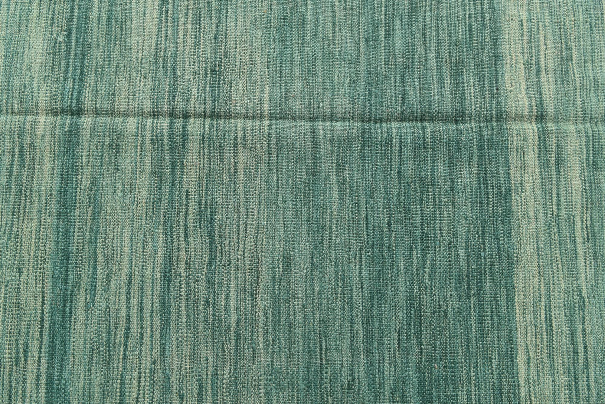4' 7 x 6' 7 Hand Woven Kilim Modern Wool Rug