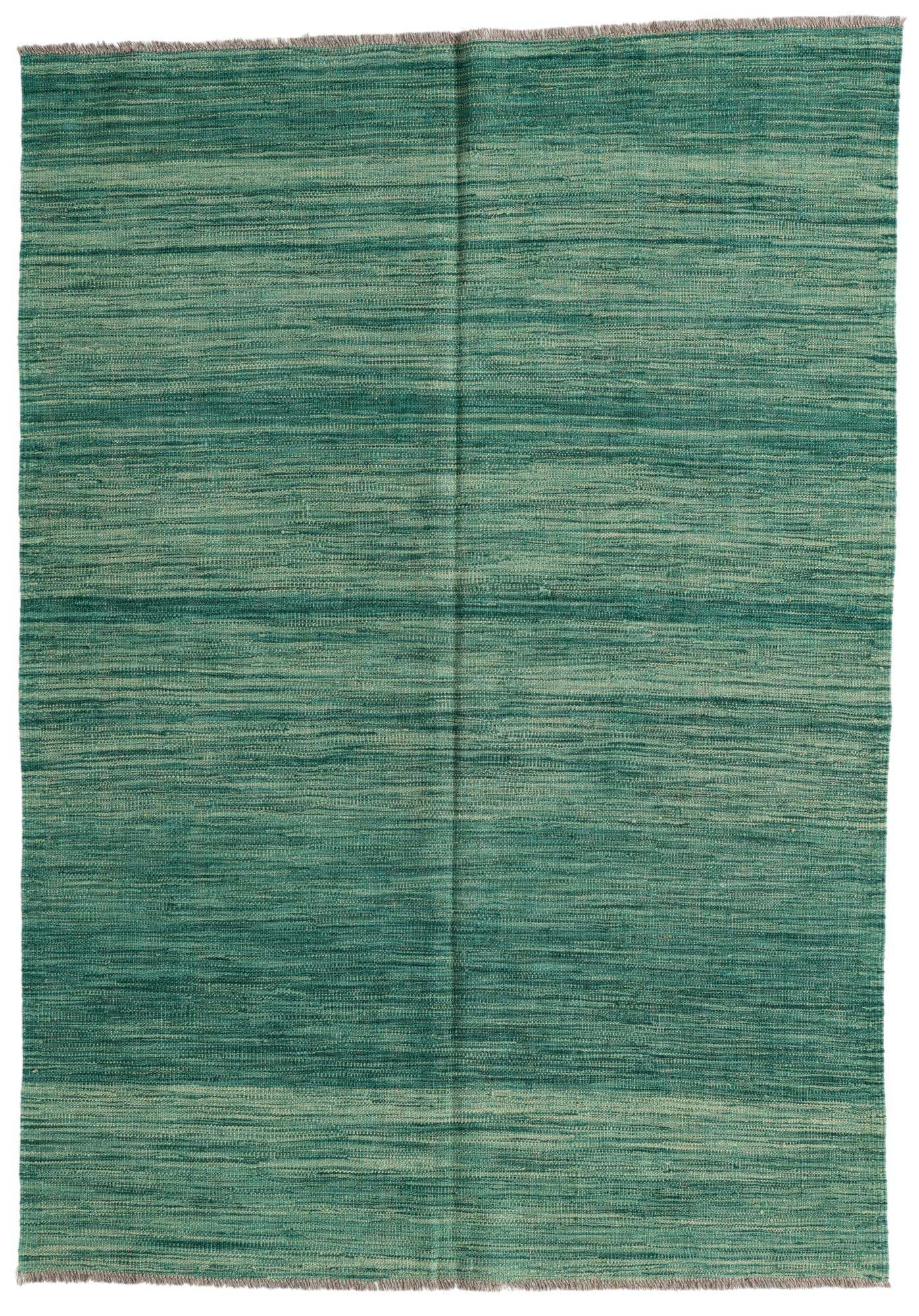 4' 7 x 6' 7 Hand Woven Kilim Modern Wool Rug
