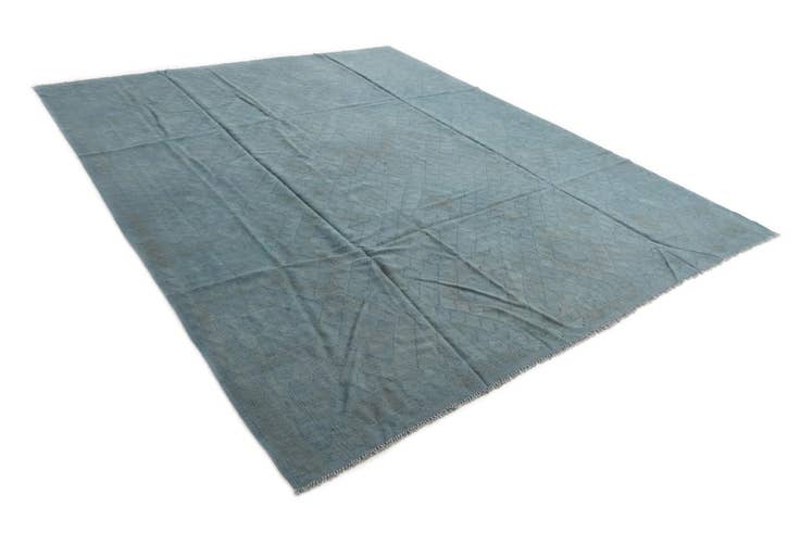 Detail image of 8' 1 x 9' 8 Hand Woven Kilim Modern Wool Rug