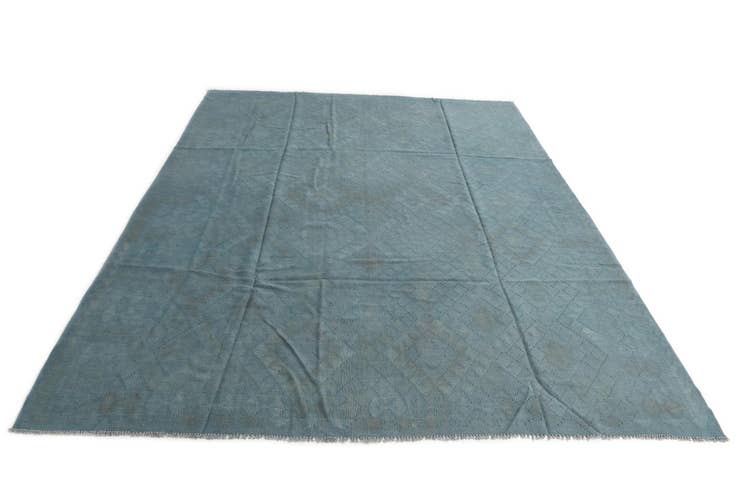 Detail image of 8' 1 x 9' 8 Hand Woven Kilim Modern Wool Rug