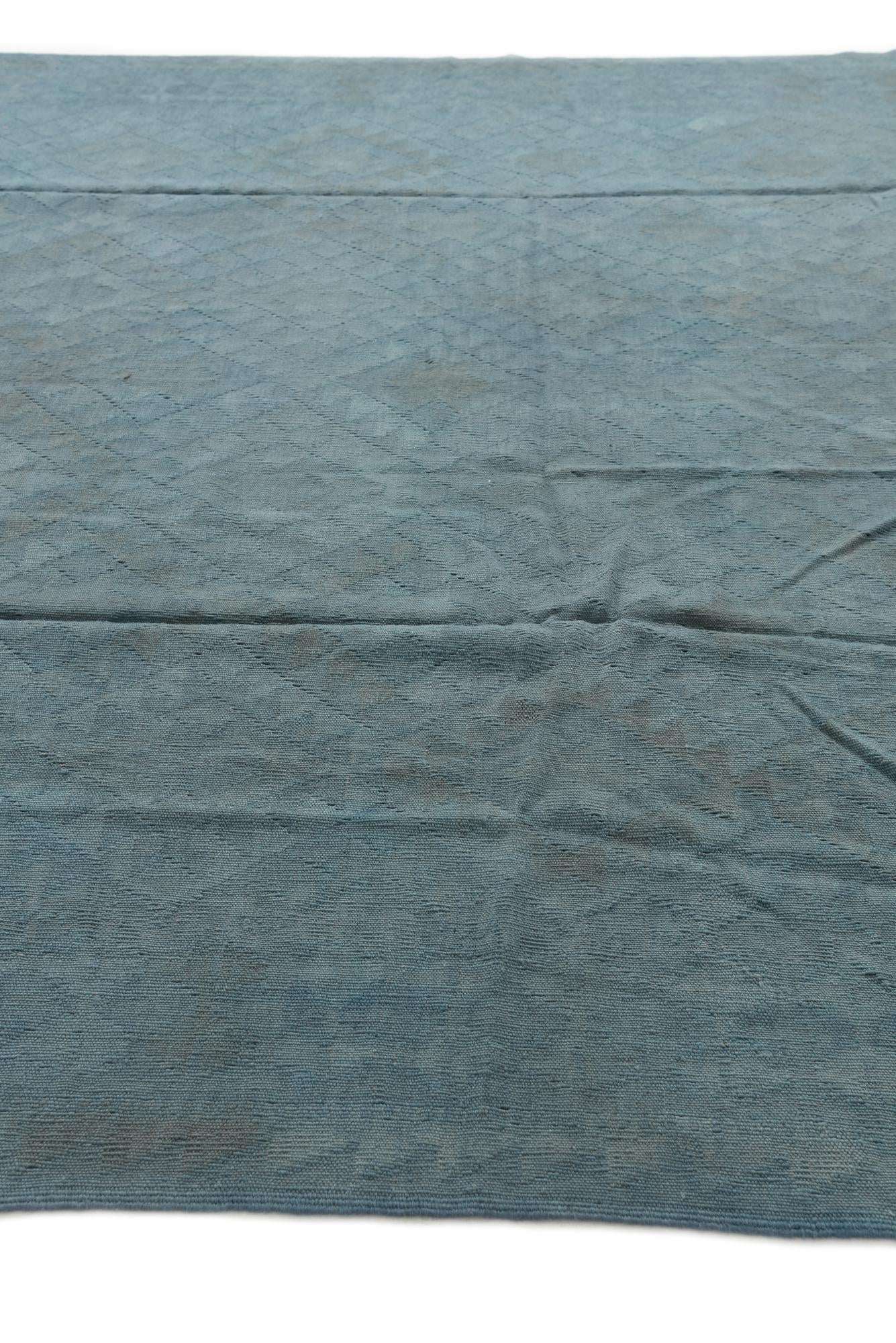 8' 1 x 9' 8 Hand Woven Kilim Modern Wool Rug