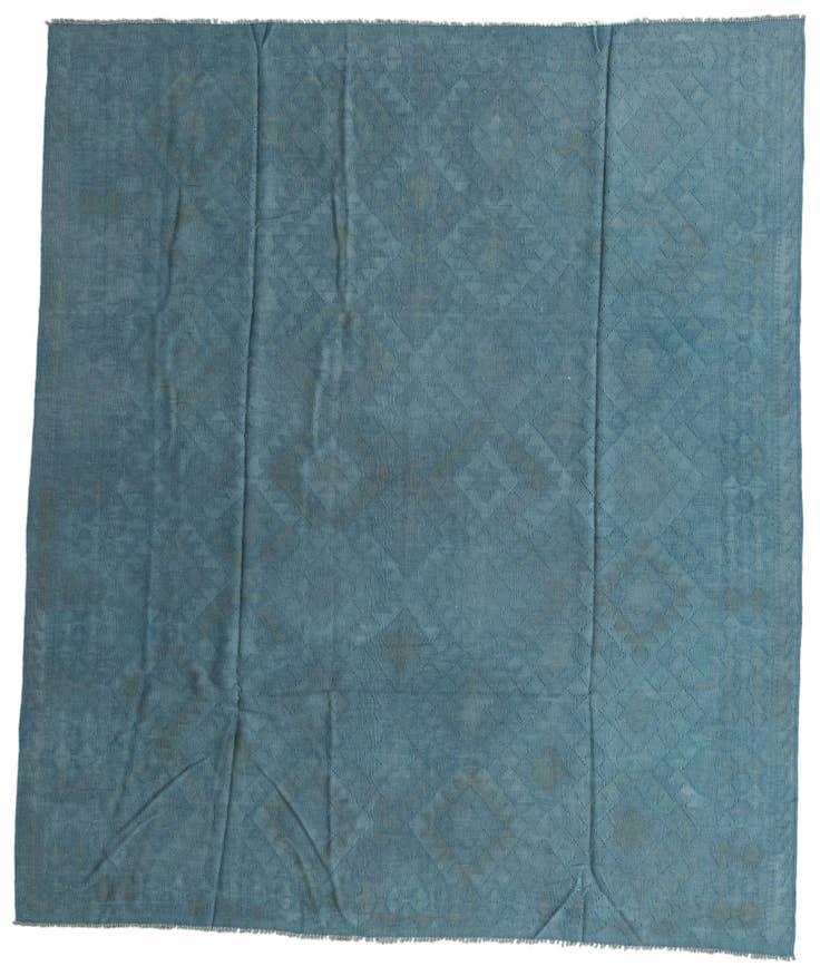 Detail image of 8' 1 x 9' 8 Hand Woven Kilim Modern Wool Rug