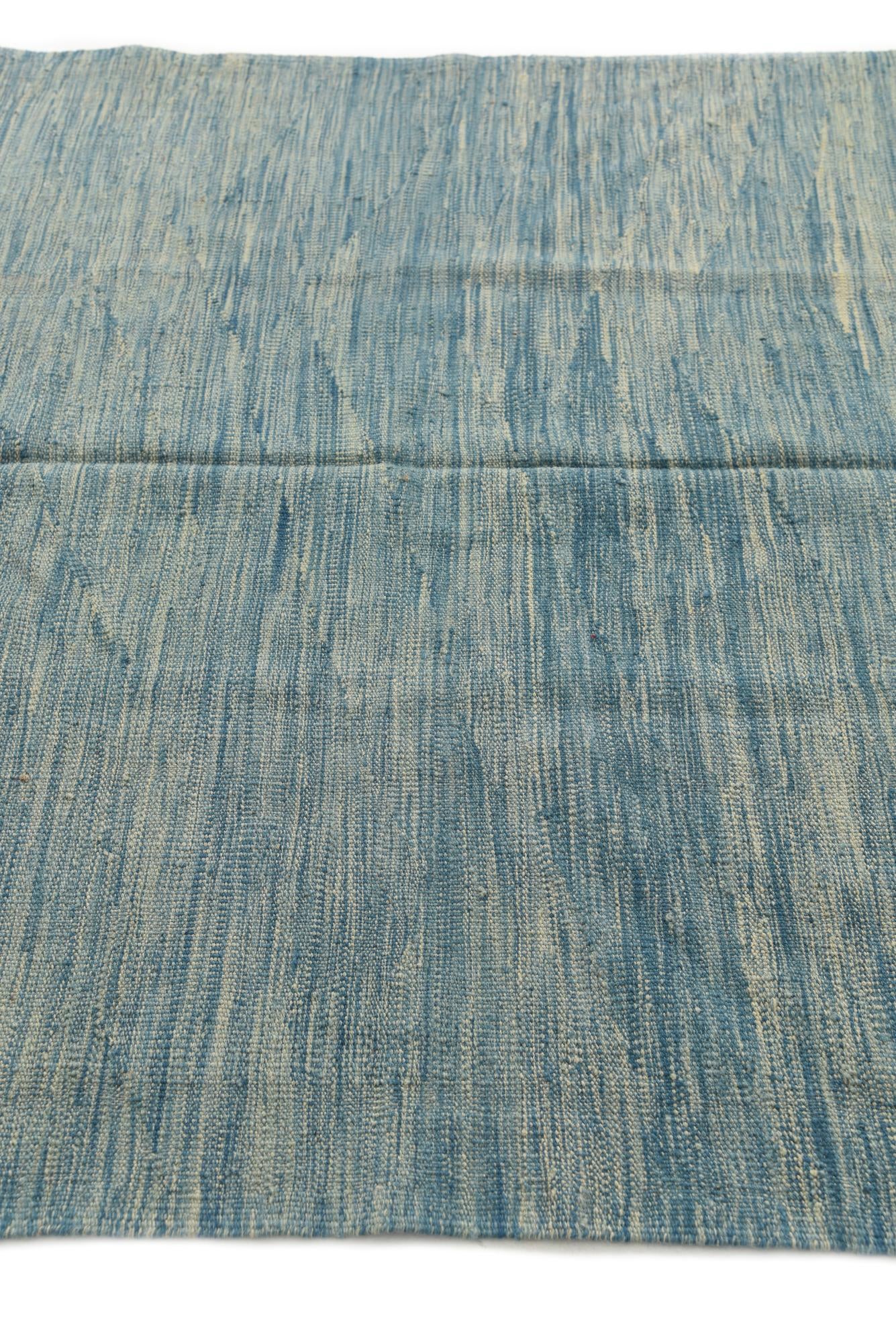 4' 10 x 6' 6 Hand Woven Kilim Modern Wool Rug