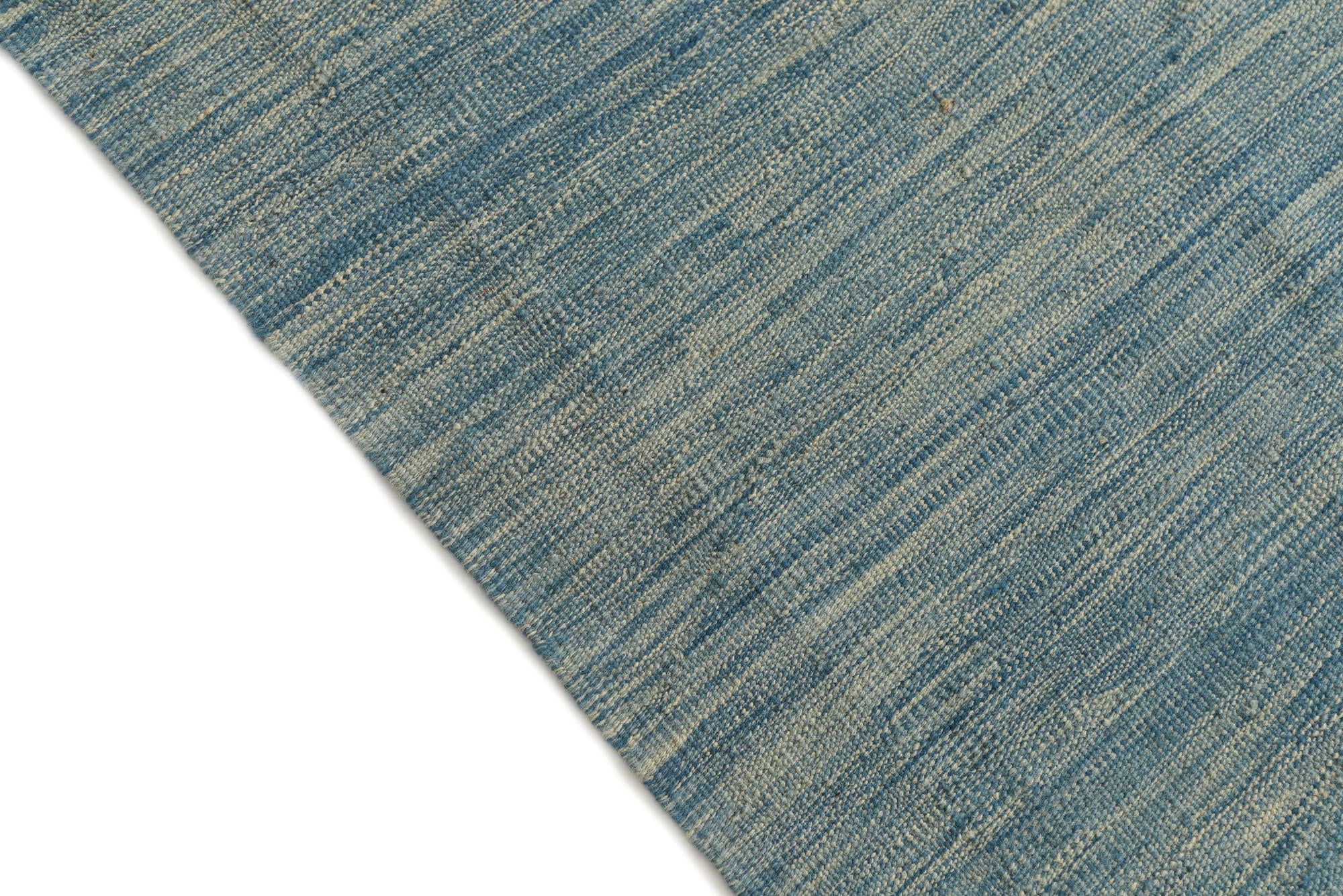 4' 10 x 6' 6 Hand Woven Kilim Modern Wool Rug