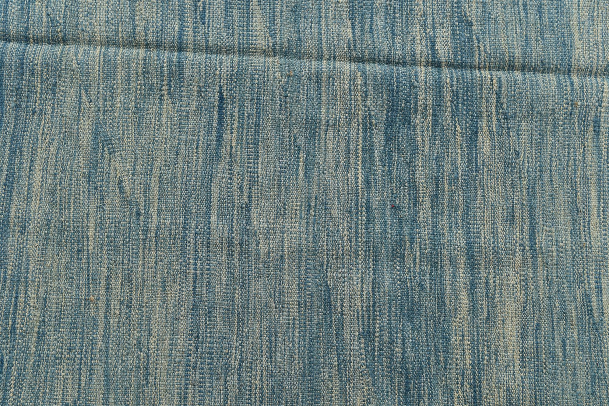 4' 10 x 6' 6 Hand Woven Kilim Modern Wool Rug