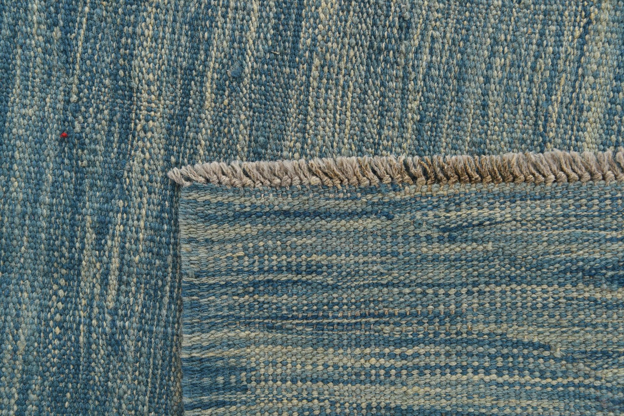 4' 10 x 6' 6 Hand Woven Kilim Modern Wool Rug