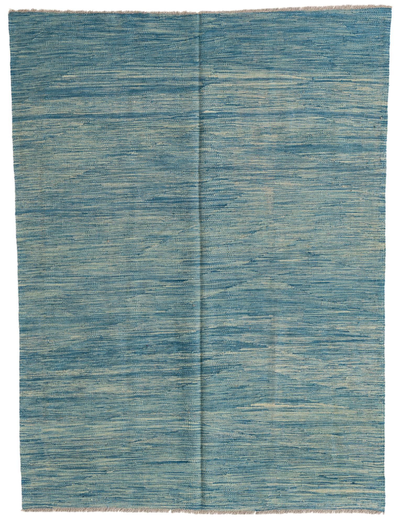 4' 10 x 6' 6 Hand Woven Kilim Modern Wool Rug