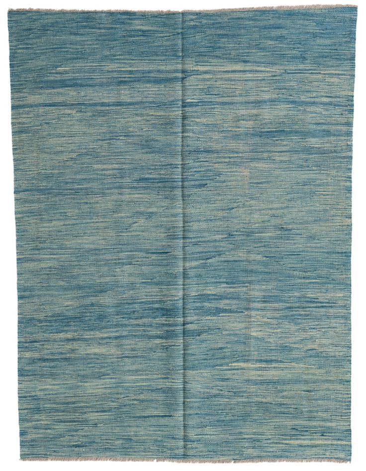 Detail image of 4' 10 x 6' 6 Hand Woven Kilim Modern Wool Rug