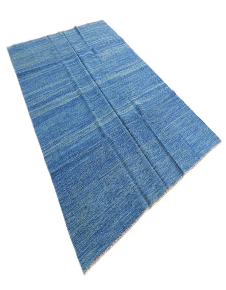 Detail image of 5' 9 x 8'  Hand Woven Kilim Modern Wool Rug