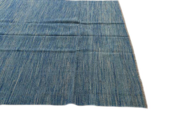 5' 7 x 7' 9 Hand Woven Kilim Modern Wool Rug