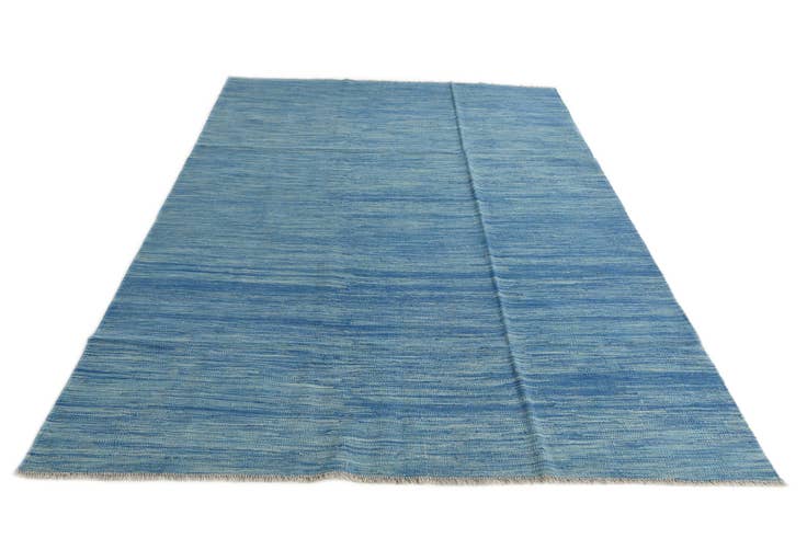 Detail image of 5' 5 x 8' Hand Knotted Kilim Modern Wool Rug