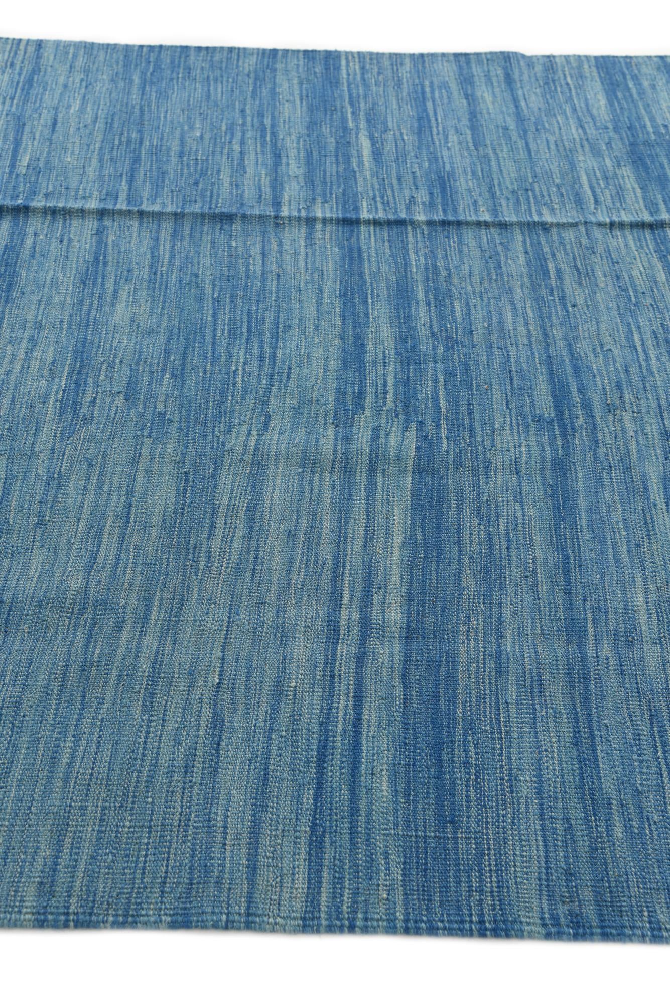 5' 5 x 8' Hand Knotted Kilim Modern Wool Rug