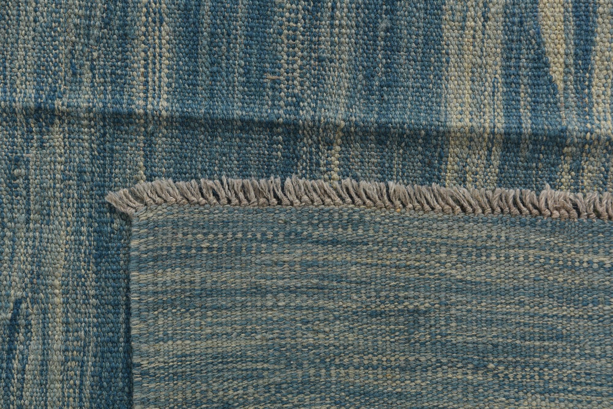 5' 10 x 8' Hand Woven Kilim Modern Wool Rug