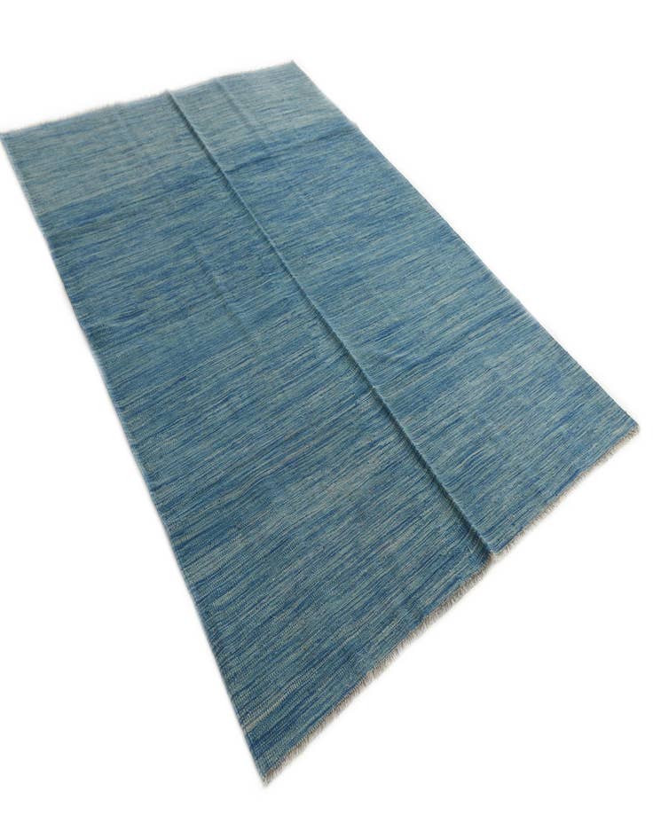 Detail image of 5' 6 x 8'  Hand Woven Kilim Modern Wool Rug