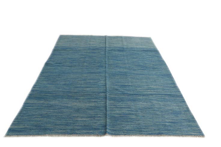 Detail image of 5' 6 x 8' Hand Woven Kilim Modern Wool Rug