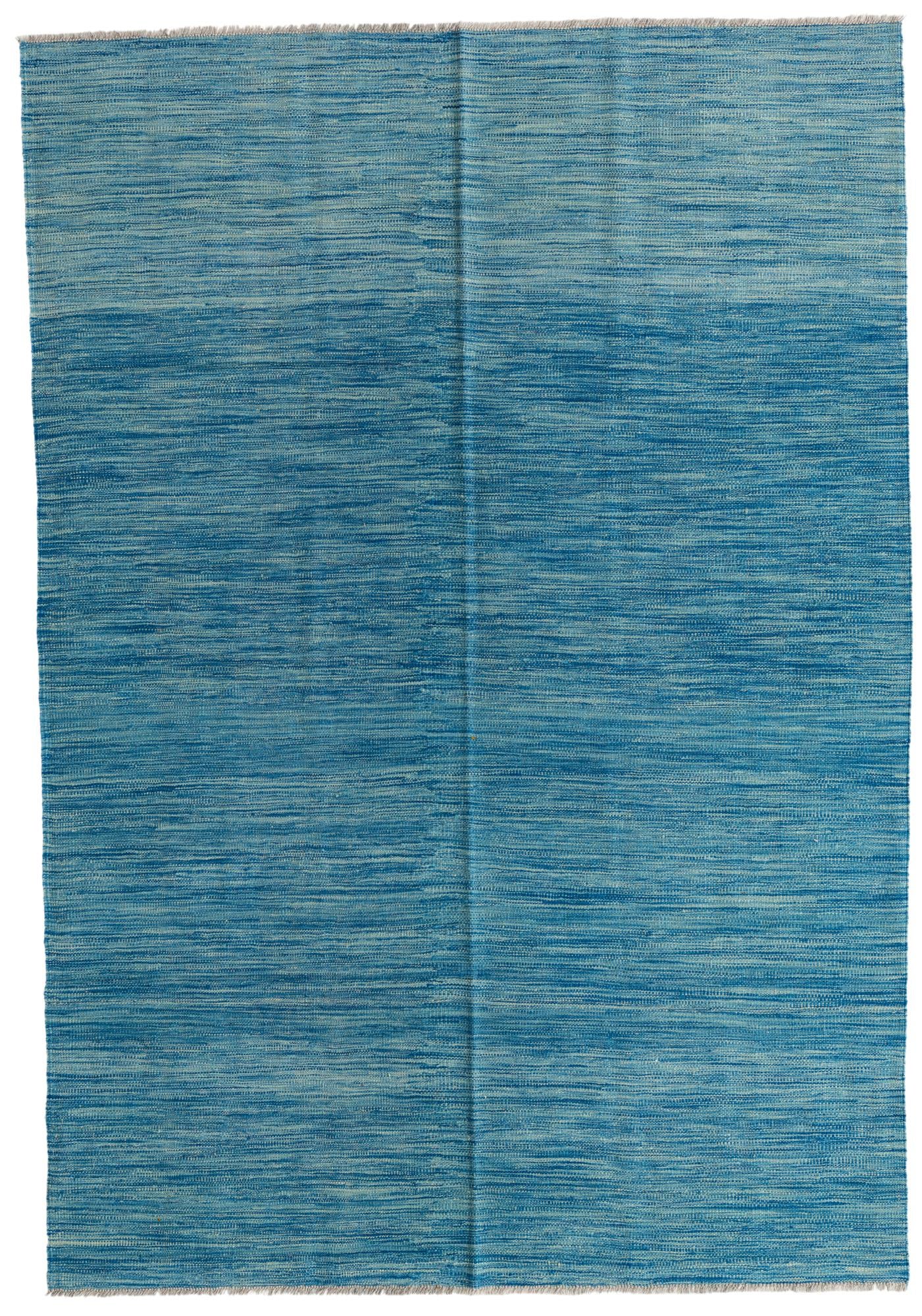 5' 6 x 8' Hand Woven Kilim Modern Wool Rug