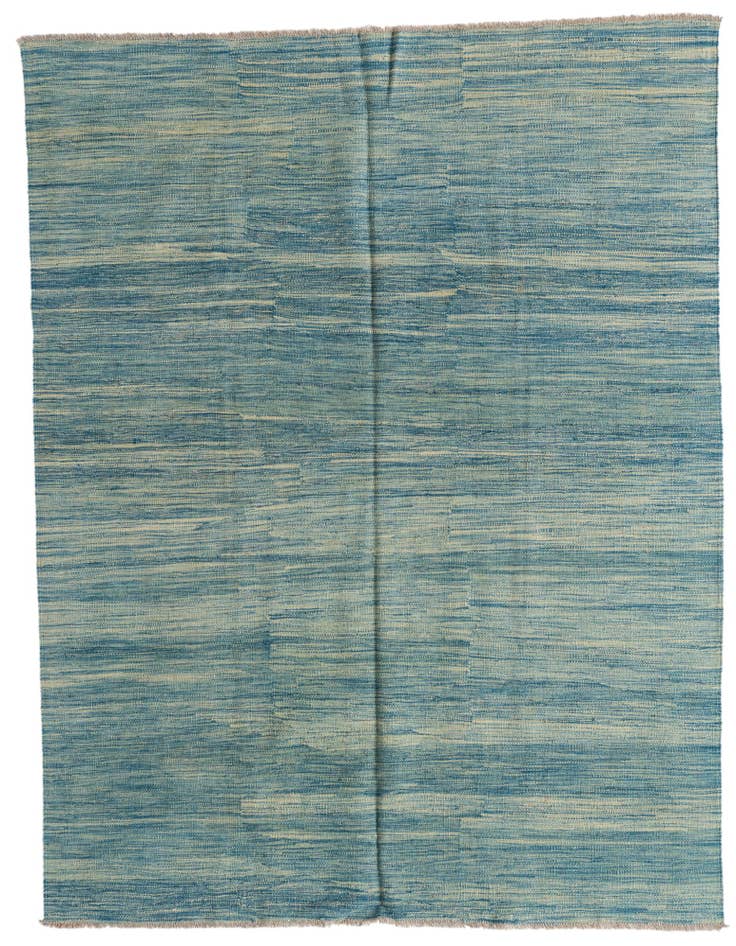 Detail image of 5' x 6' 6 Hand Woven Kilim Modern Wool Rug