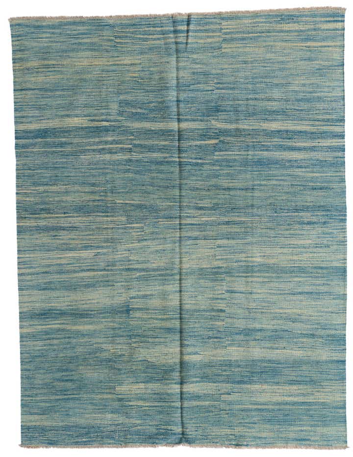 5' x 6' 6 Hand Woven Kilim Modern Wool Rug
