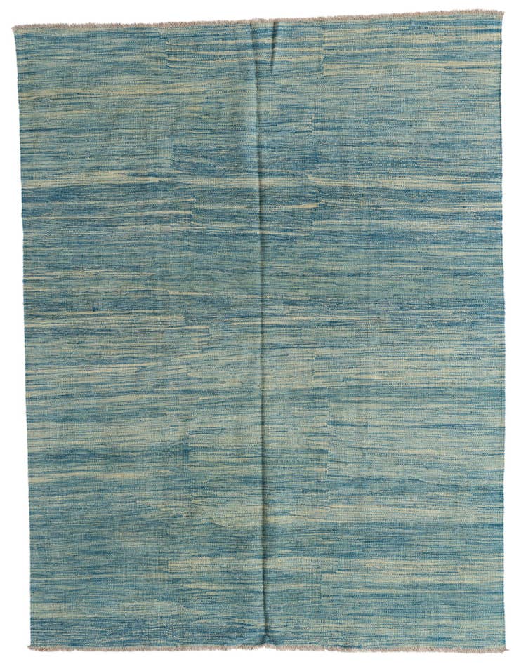 Detail image of 5' x 6' 6 Hand Woven Kilim Modern Wool Rug
