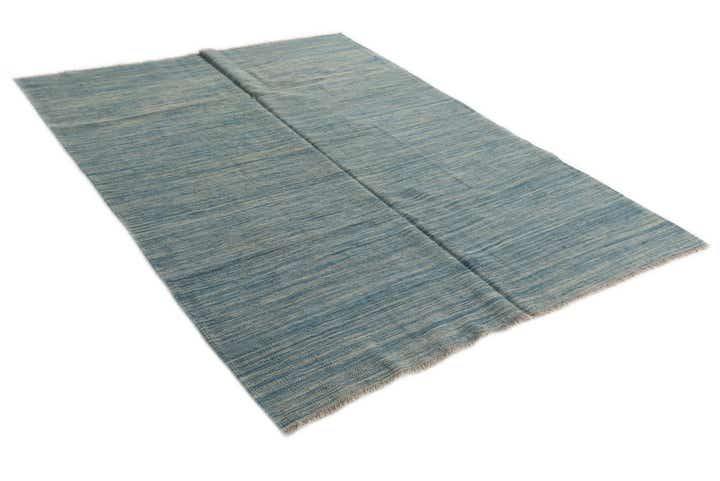 5' x 6' 7 Hand Woven Kilim Modern Wool Rug