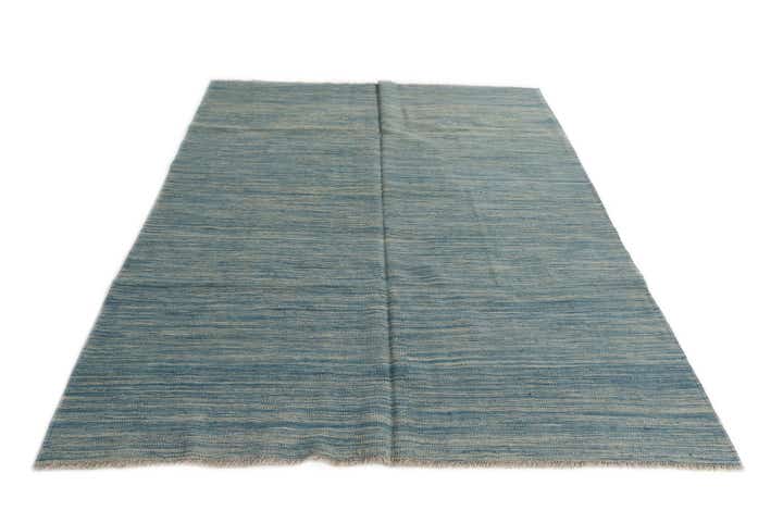 5' x 6' 7 Hand Woven Kilim Modern Wool Rug