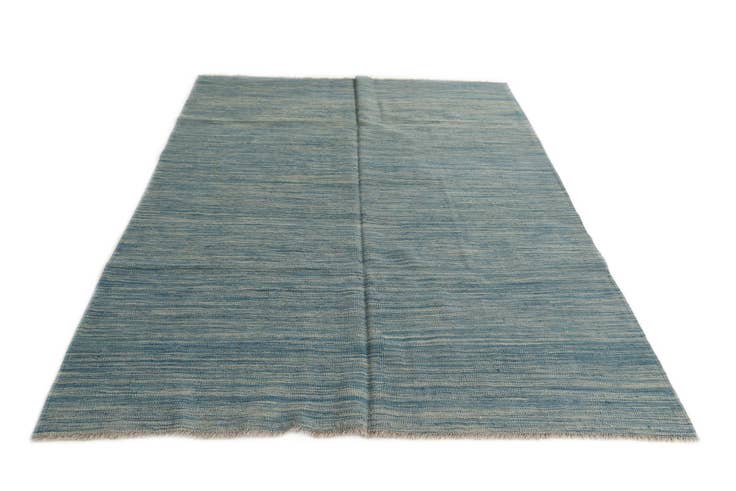Detail image of 5' x 6' 7 Hand Woven Kilim Modern Wool Rug